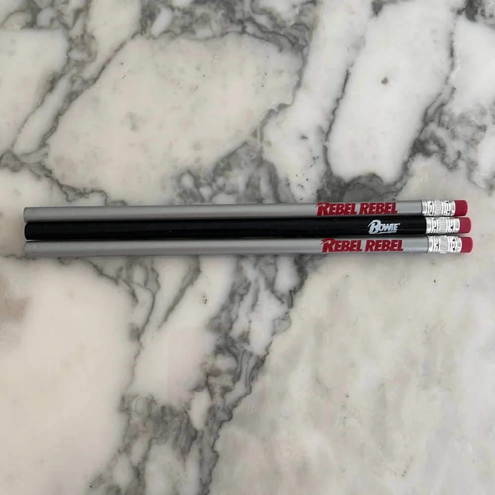David Bowie Pencils Set of 3